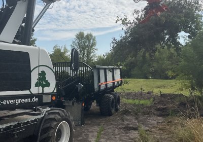 Hydrema mit Rückeanhänger (2)